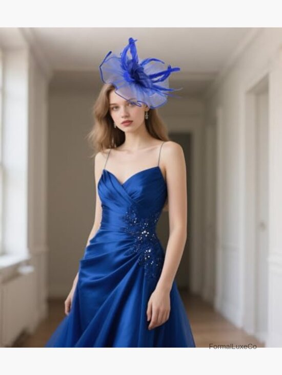 Vintage Fascinator Hat Headpiece for Weddings Derby Tea Parties main image 4